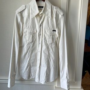 Men’s vintage style utility shirt made by dolce and Gabbana